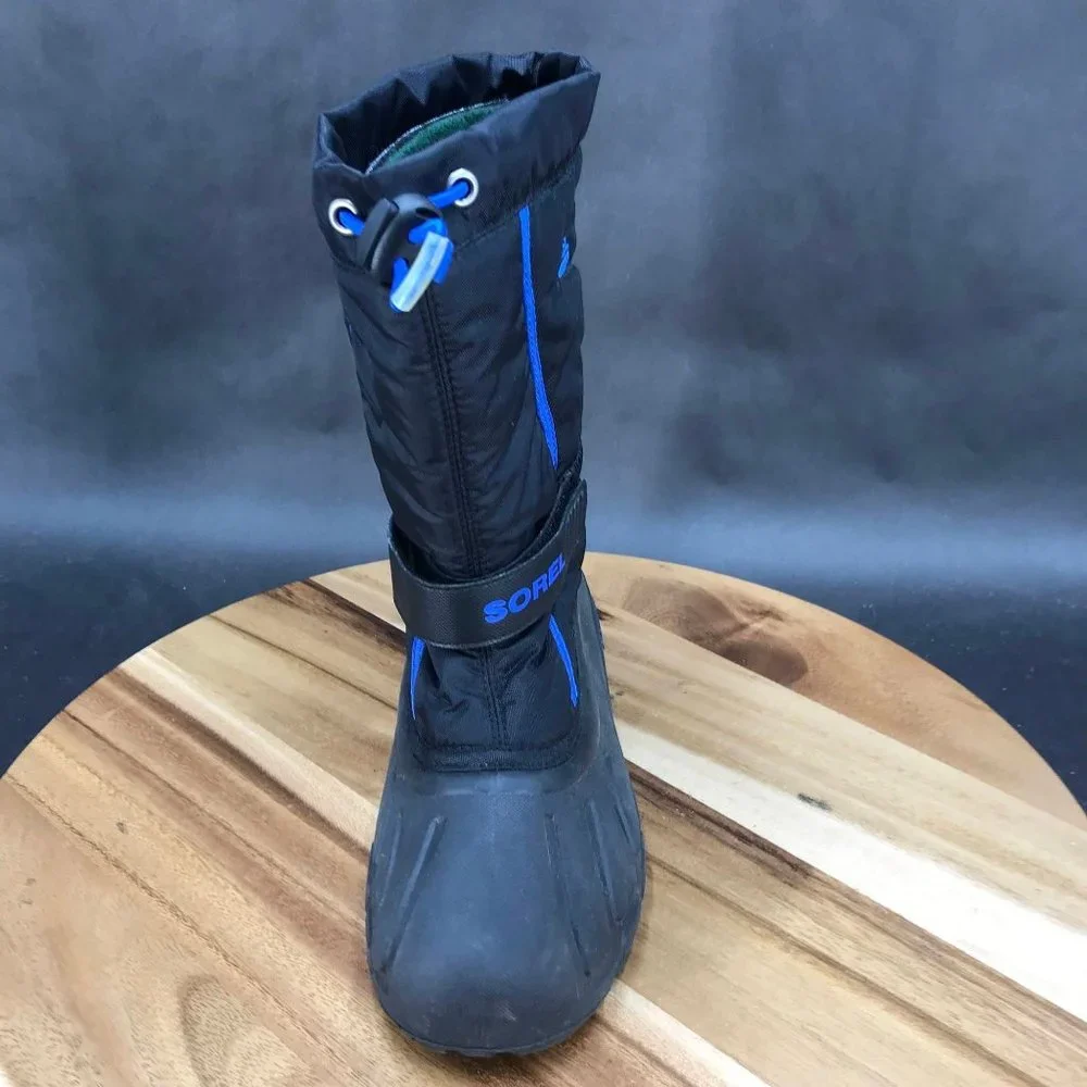 Sorel Flurry Black Blue Insulated Winter Boot - Left Boot Only - Youth Size 4
